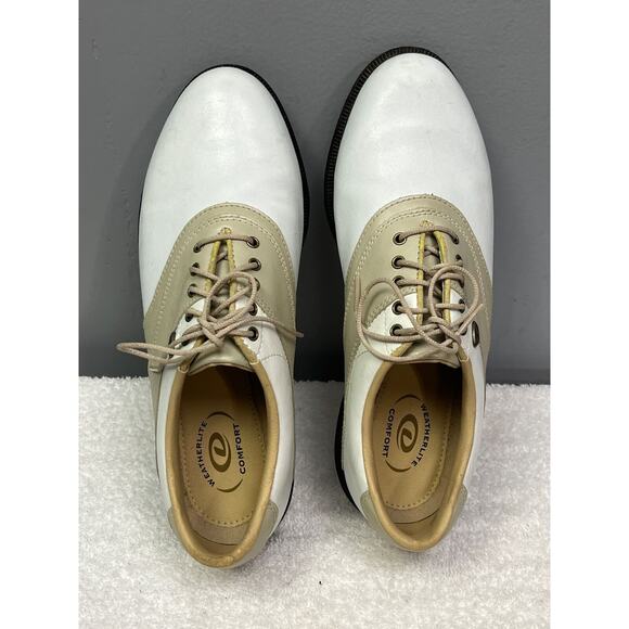 Dexter WeatherLite Golf Cleat Womens 7 tan/white‎ Shoes Saddle - Picture 7 of 7